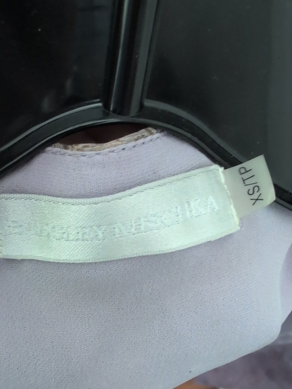 Helmut Lang Lavender Wrap Robe with Taupe Trim - Picture 4 of 4